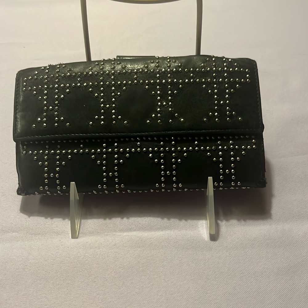 Christian Dior studded wallet